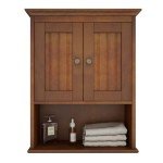 Rustic Wood Wall Cabinet with Adjustable Shelf