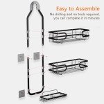 3-Tier Rustproof Shower Caddy with Hooks