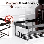 2 Pack Adhesive Shower Caddies - No Drill Storage