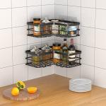 Yazoni Wall-Mounted Shower Caddy with Hooks (2-Pack)