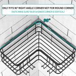 Yazoni Wall-Mounted Shower Caddy with Hooks (2-Pack)