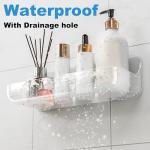 Kawfle No-Drill Acrylic Shower Caddy, 2 Pack