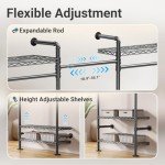 Expandable Heavy-Duty Wall-Mounted Garment Rack