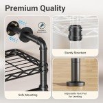 L4 Heavy-Duty L-Shaped Clothing Rack