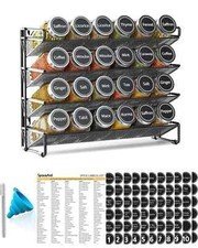 SpaceAid 28-Jar Spice Rack Organizer Set
