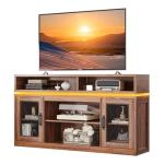 WLIVE 58" Farmhouse TV Stand with LED Lights