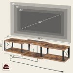 Wall-Mounted Floating TV Stand with Storage