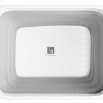 Collapsible Plastic Laundry Basket - Space-Saving Container with Comfort Grip Handles for Laundry Room Organization and Storage by Lavish Home (Gray)