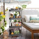 SPACEKEEPER Slim Rolling Storage Cart 4 Tier Organizer Mobile Shelving Unit Utility Cart Tower Rack for Kitchen Bathroom Laundry Narrow Places, Black