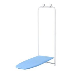 Honey-Can-Do Over-the-Door Ironing Board – Foldable, Hanging Ironing Board with 100% Cotton Cover with Padding for Laundry Room Organization, Small Spaces, Apartments & Dorms, 47" L x 17" W x 50" H