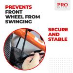 PRO BIKE TOOL Bike Wall Mount - Horizontal Indoor Bike Rack for 1 Bicycle - Bike Rack for Garage - Safe and Secure Bike Hook for Road, Mountain or Hybrid Bikes - Bike Hanger, Bicycle Storage