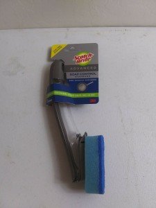 Scotch-Brite Advanced Soap Control Non-Scratch Dishwand, 1 Dish Wand, Keep Hands Out of the Mess, Prevents Soap from Leaking, Leak-Free Guarantee, Best for Nonstick Pots and Pans, Glass, Tubs, & More