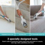 Shark PX201 StainStriker Portable Carpet & Upholstery Cleaner, Spot, Stain, & Odor Eliminator, 3 Attachments, Perfect for Pets, Carpet, Area Rugs, Couches, Upholstery, Cars & More, White