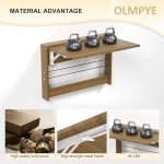 Wall Mounted Folding Table with Iron Bracket