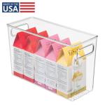 Stackable Plastic Kitchen Organizer Bin with Handles