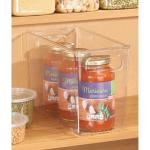Stackable Plastic Kitchen Organizer Bin with Handles