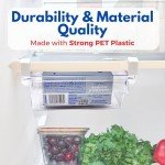 Fridge Drawer Organizer with Liners - 18.5" Max Size