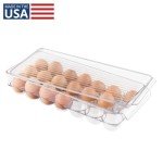 Clear Plastic Egg Holder with Front Handle