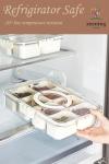 Clear Divided Snack Box with Lid and Handle
