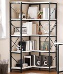 YITAHOME 5-Tier L-Shaped Corner Bookshelf