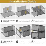 Sturdy Stackable Clear Shoe Storage Organizer 6 Pack