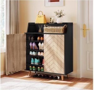YITAHOME 5-Tier Shoe Cabinet with Open Shelves