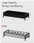 2-Pack Rolling Under Bed Storage Containers with Lids