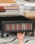 2-Pack Rolling Under Bed Storage Containers with Lids