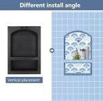 Uni-Green 17x25 Arch Double Shelf Shower Niche