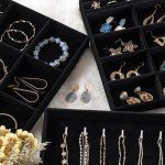 Stackable Velvet Jewelry Organizer with Removable Dividers