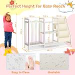 Kids 3-Tier Bookshelf and Toy Storage Unit