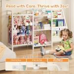 Kids 3-Tier Bookshelf and Toy Storage Unit
