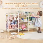 Kids 3-Tier Bookshelf and Toy Storage Unit