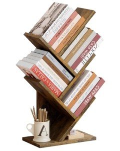 4-Tier Tree Bookshelf for Modern Home Organization
