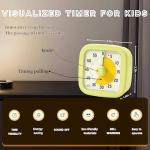 Visual Timer for Kids,Time Timer Home - 60 Minute Kids Visual Timer, Timer for Classroom Home Office, Countdown Clock for Teaching Work Meeting, Pomodoro Timer for Time Management (Avocado Green)
