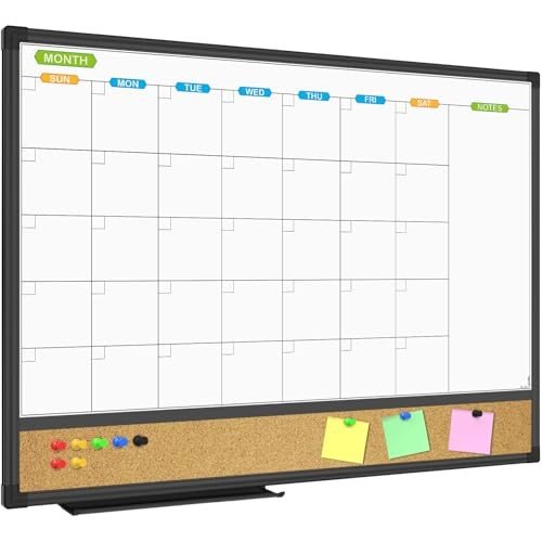Wall-Mount Magnetic Calendar Boards