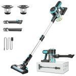 HomeGearTech Cordless Vacuum Cleaner, 30Kpa/210W Stick Cordless Vacuum Up to 45 Mins Runtime, 8 in 1 Lightweight Vacuum for Hardwood Floor Carpet Pet Hair