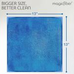 MagicFiber Microfiber Cleaning Cloth - 12 Pack, Large 13" x13” Highly Absorbent Streak-Free Micro Fiber Cleaning Rags Towels for House, Car, Windows, Housekeeping, Household Dusting, Kitchen