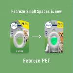 Febreze Small Spaces Air Freshener, Odor-Fighting, Plug In Alternative, Air Fresheners for Home and Bathroom and Kitchen, Closet Air Fresheners, Heavy Duty Pet Scent, 4 Count