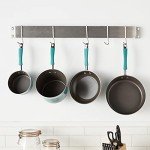 Cuisinart Chef's Classic 33-Inch Bar-Style Wall-Mount Pot Rack, Brushed Stainless