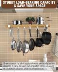 Cooks Standard Wall Mounted Wooden Pot Rack, 36 by 8-Inch
