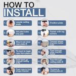 StoreYourBoard Cargo Box Ceiling Storage Hoist, Heavy Duty Holds 150 lbs, Rooftop Carrier Garage Pulley System, Fits 8-10 ft Tall Garage Ceilings