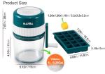 MANBA Ice Shaver and Snow Cone Machine - Premium Portable Ice Crusher and Shaved Ice Machine with Free Ice Cube Trays - BPA Free