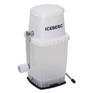 Iceberg Ice Crusher with Stainless Steel Blades and Suction Base, Manual Hand Crank Ice Breaker for Creating Drinks, BPA Free Portable Ice Crusher for Ice Platters, Coctails, and Much More