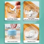 Electric Ice Grinder, Ice Grinder, Portable Ice Crusher, Ice Machine Snow Cone Machine, Ice Grinder With Usb Cable, Mini Rechargeable Ice Grinder, Ice Crusher For Home, Outdoor, Kitchen Indoor Use