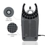 Reespring Shaved Ice Machine Snow Cone Machine Ice Crusher with Stainless Steel Blade Kitchen Electric for Shaved Ice and Snow Cone (300W 2000r/min) Also Comes with a Free Ice Pick and Ice Cube Tray