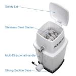 Iceberg Ice Crusher with Stainless Steel Blades and Suction Base, Manual Hand Crank Ice Breaker for Creating Drinks, BPA Free Portable Ice Crusher for Ice Platters, Coctails, and Much More