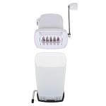 Iceberg Ice Crusher with Stainless Steel Blades and Suction Base, Manual Hand Crank Ice Breaker for Creating Drinks, BPA Free Portable Ice Crusher for Ice Platters, Coctails, and Much More