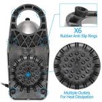 Saicool Electric Ice Crusher Shaver 300W 2000r/min 143 lbs Stainless Steel Shaved Ice Machine Snow Cone Maker for Home and Commercial Use Ice Crushers (Silver)