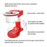 Shaved Ice Maker- Snow Cone, Italian Ice, and Slushy Machine for Home Use, Countertop Electric Ice Shaver/Chipper with Cup by Classic Cuisine